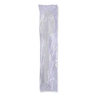Boardwalk® Heavyweight Wrapped Polypropylene Cutlery, Teaspoon, White, 1,000/Carton (BWKTSHWPPWIW)