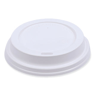 Boardwalk® Deerfield Hot Cup Lids, Fits 10 oz to 20 oz Cups, White, Plastic, 50/Pack, 20 Packs/Carton (BWKDEERHLIDW)