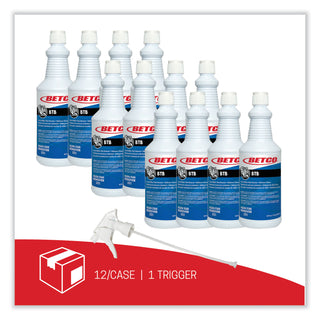 Betco® BTB Mildew Stain Remover, Apple, 32 oz Spray Bottle, 12/Carton (BET3211200CT)