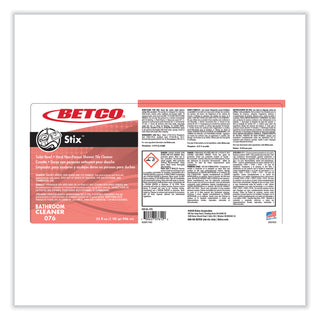 Betco® Stix Toilet Bowl Cleaner, Cherry Almond Scent, 32 oz Bottle, 12/Carton (BET761200)
