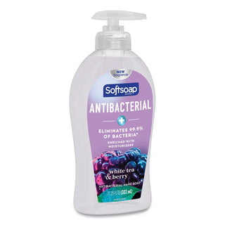 Softsoap® Antibacterial Hand Soap, White Tea & Berry Fusion, 11 1/4 oz Pump Bottle, 6/Ctn (CPC44573)