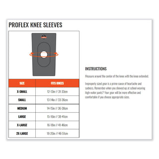 ergodyne® ProFlex 615 Open Patella Anterior Pad Knee Sleeve, Small, Black (EGO16532)