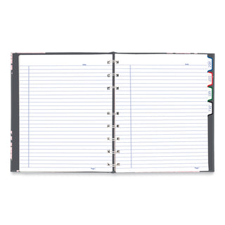 Blueline® NotePro Notebook, 1-Subject, Medium/College Rule, Pink/Gray Cover, (75) 9.25 x 7.25 Sheets (REDA601601)