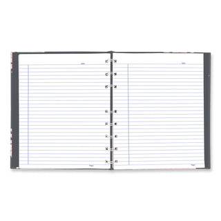 Blueline® NotePro Notebook, 1-Subject, Medium/College Rule, Pink/Gray Cover, (75) 9.25 x 7.25 Sheets (REDA601601)
