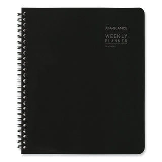 AT-A-GLANCE® Contempo Lite Academic Year Weekly/Monthly Planner, 8.75 x 7.87, Black Cover, 12-Month (July to June) 2024 to 2025 (AAG7058XL05)