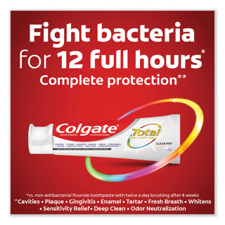Colgate® Total Toothpaste, Coolmint, 0.88 oz, 24/Carton (CPC45986)