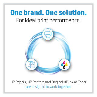 HP Professional Trifold Business Paper, 48 lb, 8.5 x 11, Glossy White, 150/Pack (HEW4WN12A)