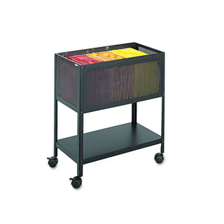 Safco® Steel Mesh Open Top Tub File, 13.5w x 24.25d x 27.5h, Black (SAF5350BL)