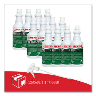 Betco® Green Earth RTU Restroom Cleaner, Fresh Mint Scent, 32 oz Bottle, 12/Carton (BET3091200)