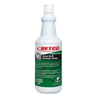 Betco® Green Earth RTU Restroom Cleaner, Fresh Mint Scent, 32 oz Bottle, 12/Carton (BET3091200)
