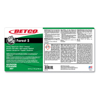 Betco® Forest 5, Mint Scent, 32 oz Bottle, 12/Carton (BET3071200)