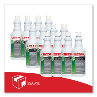 Betco® Green Earth Bioactive Solutions PUSH Drain Cleaner, Lemon and Sage Scent, 32 oz Bottle, 12/Carton (BET26071200)