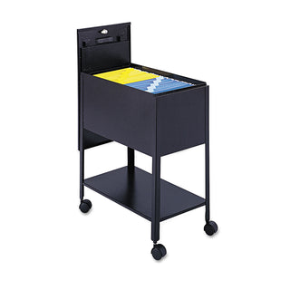 Safco® Extra-Deep Locking Mobile Tub File, 13.5w x 24.75d x 28.25h, Black (SAF5362BL)