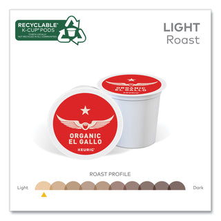 Intelligentsia El Gallo Organic Coffee K-Cups, Light Roast, 20/Box (GMT0154)