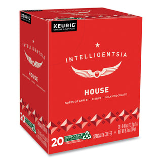 Intelligentsia House Blend Coffee K-Cups, Light Roast, 20/Box (GMT0153)