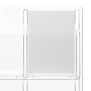 Safco® Reveal Clear Literature Displays, 9 Compartments, 30w x 2d x 36.75h, Clear (SAF5603CL)