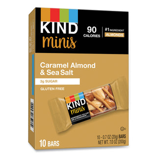 KIND Minis, Caramel Almond Nuts/Sea Salt, 0.7 oz, 10/Pack (KND27960)
