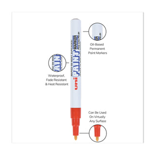uni®-Paint Permanent Marker, Fine Bullet Tip, Red (UBC63702)