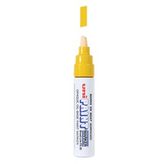 uni®-Paint Permanent Marker, Broad Chisel Tip, Yellow (UBC63735)