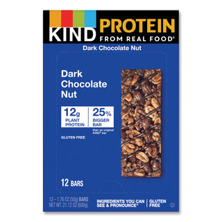 KIND Protein Bars, Double Dark Chocolate, 1.76 oz, 12/Pack (KND26036)