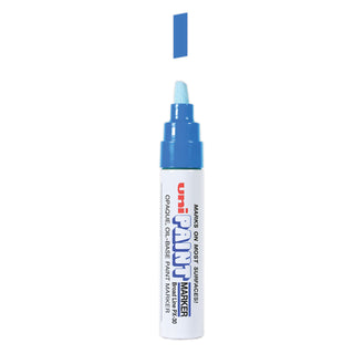 uni®-Paint Permanent Marker, Broad Chisel Tip, Blue (UBC63733)