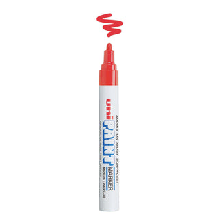 uni®-Paint Permanent Marker, Medium Bullet Tip, Red (UBC63602)