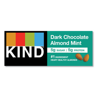 KIND Nuts and Spices Bar, Dark Chocolate Almond Mint, 1.4 oz Bar, 12/Box (KND19988)