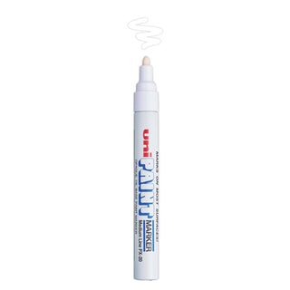 uni®-Paint Permanent Marker, Medium Bullet Tip, White (UBC63613)
