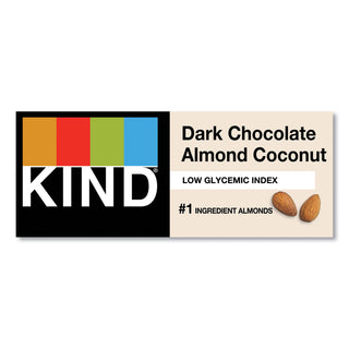 KIND Fruit and Nut Bars, Dark Chocolate Almond and Coconut, 1.4 oz Bar, 12/Box (KND19987)