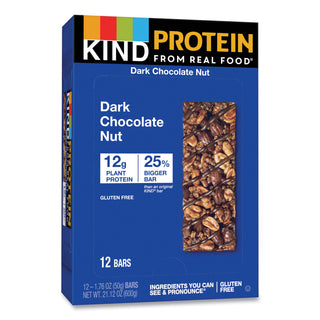 KIND Protein Bars, Double Dark Chocolate, 1.76 oz, 12/Pack (KND26036)