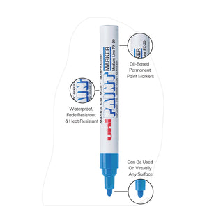 uni®-Paint Permanent Marker, Medium Bullet Tip, Blue (UBC63603)
