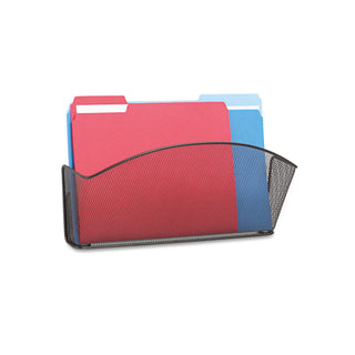Safco® Onyx Steel Wall Pocket, Legal, Black 15 x 3 x 9 (SAF5653BL)