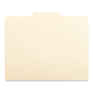 Universal® Top Tab File Folders, 1/3-Cut Tabs: Center Position, Letter Size, 0.75" Expansion, Manila, 100/Box (UNV12122)