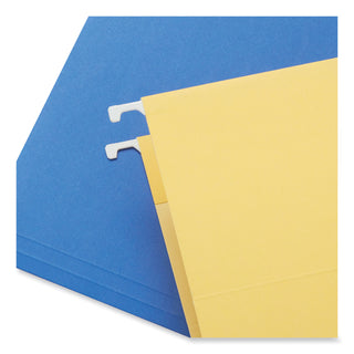 Universal® Deluxe Bright Color Hanging File Folders, Legal Size, 1/5-Cut Tabs, Bright Green, 25/Box (UNV14217)