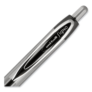 uniball® Signo 207 Retractable Gel Pen, 0.7mm, Black Ink, Translucent Black Barrel, 4/Pack (UBC33960PP)