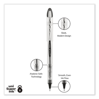 uniball® Refill for uni-ball Vision Elite Roller Ball Pens, Bold Point, Black Ink, 2/Pack (UBC61233PP)
