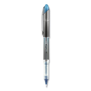 uniball® VISION ELITE Stick Roller Ball Pen, 0.5mm, Blue-Black Ink, Black/Blue Barrel (UBC69020)