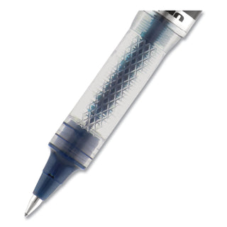 uniball® VISION ELITE Stick Roller Ball Pen, 0.5mm, Blue-Black Ink, Black/Blue Barrel (UBC69020)