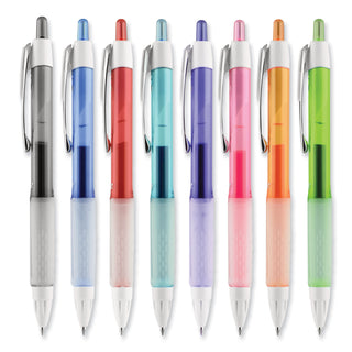 uniball® Signo 207 Retractable Gel Pen, Medium 0.7mm, Assorted Ink/Barrel, 8/Set (UBC1739929)