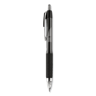 uniball® Signo 207 Retractable Gel Pen, 1mm, Black Ink, Translucent Black Barrel, Dozen (UBC1790895)