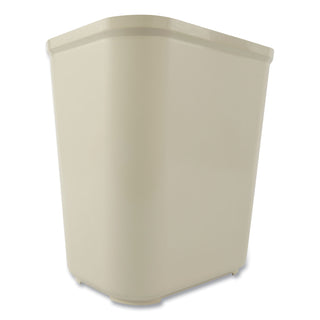 Rubbermaid® Commercial Fiberglass Wastebasket, 7 gal, Fiberglass, Beige (2543BG)