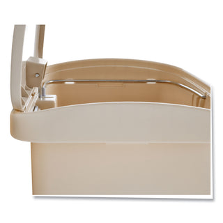Rubbermaid® Commercial Streamline Resin Step-On Container, Front Step Style, 8 gal, Polyethylene, Beige (RCP1883456)