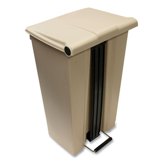 Rubbermaid® Commercial Legacy Step-On Receptacle, 23 gal, Polyethylene, Beige (RCP614600BG)