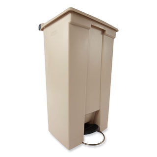 Rubbermaid® Commercial Legacy Step-On Receptacle, 23 gal, Polyethylene, Beige (RCP614600BG)
