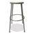 Alera® Industrial Metal Shop Stool, 30" Seat Height, Supports up to 300 lbs., Brown Seat/Gray Back, Gray Base (ALEIS6630G)
