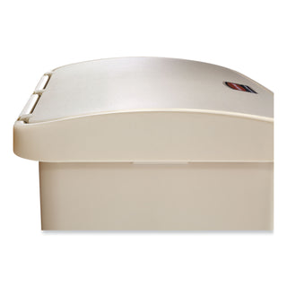 Rubbermaid® Commercial Streamline Resin Step-On Container, Front Step Style, 8 gal, Polyethylene, Beige (RCP1883456)