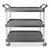 Rubbermaid® Commercial Xtra Utility Cart with Open Sides, Plastic, 3 Shelves, 300 lb Capacity, 20" x 40.63" x 37.8", Gray (RCP4091GRA) (RUB409100)