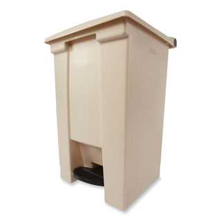 Rubbermaid® Commercial Indoor Utility Step-On Waste Container, 12 gal, Plastic, Beige (6144BG)