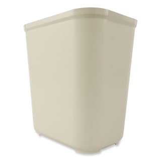 Rubbermaid® Commercial Fiberglass Wastebasket, 7 gal, Fiberglass, Beige (2543BG)