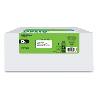 DYMO® LW Multipurpose Labels, 1" x 2.13", White, 500/Roll, 12 Rolls/Pack (DYM2050821)